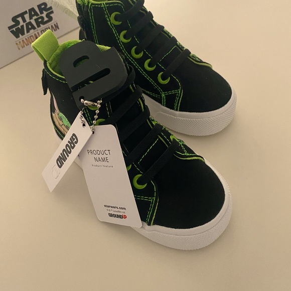 Grougu High-Top (Toddler) Size 8, Sneakers,, Girls, Black, - Picture 2 of 11